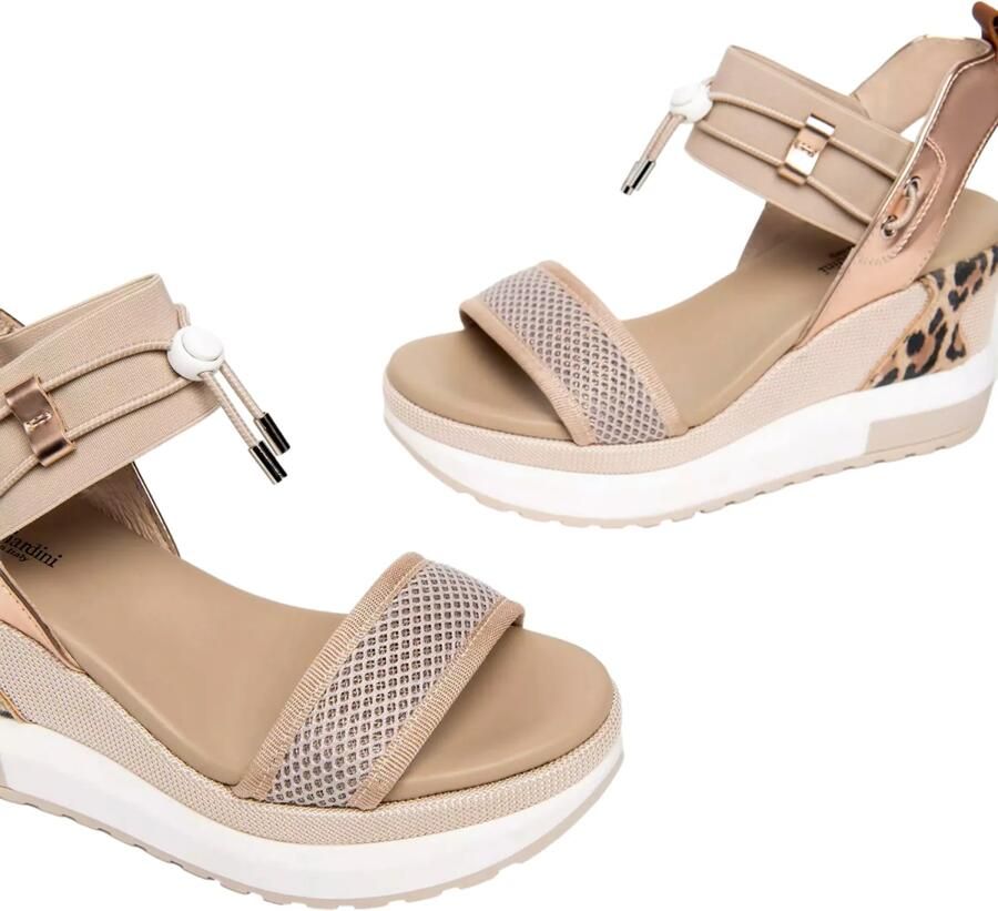 NeroGiardini Sandalen T.At1610 T.Brill Elastico Beige Chiar Armenia Co Fashion Wear Vrouwen - Foto 5