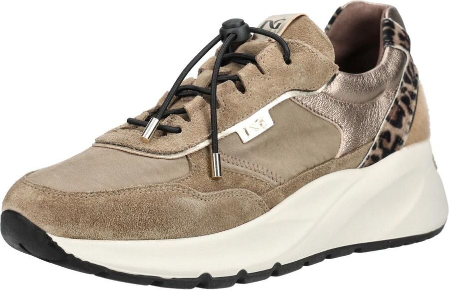 NeroGiardini Sneaker Arold Velo Taupe T.Zoro Modder Etoile Luipaard T.Pluvia Fashion Wear Vrouwen - Foto 4