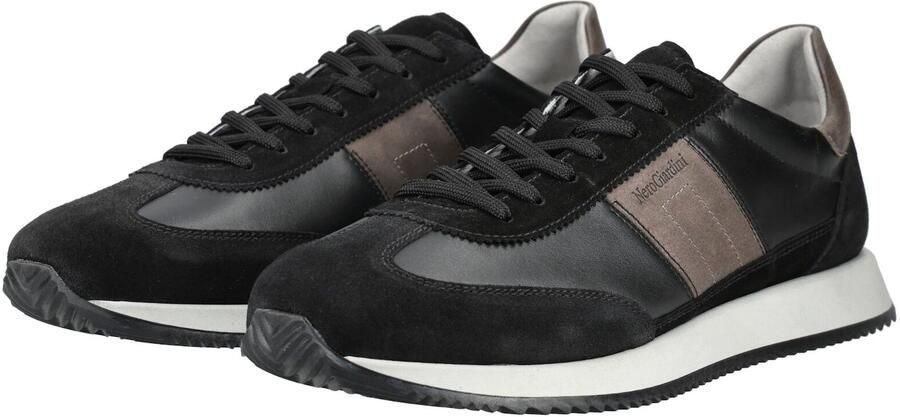 Nero Giardini Sneakers laag beige grijs zwart - Foto 4