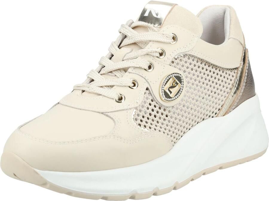 NeroGiardini Sneaker Velvet 1039 T.Nora Latte 02 T.Brill Platino 6074 S Fashion Wear Vrouwen - Foto 6