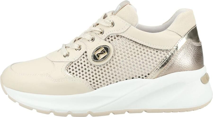 NeroGiardini Sneaker Velvet 1039 T.Nora Latte 02 T.Brill Platino 6074 S Fashion Wear Vrouwen - Foto 11