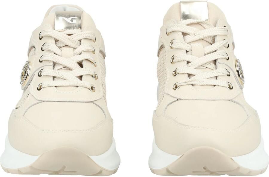 NeroGiardini Sneaker Velvet 1039 T.Nora Latte 02 T.Brill Platino 6074 S Fashion Wear Vrouwen - Foto 9