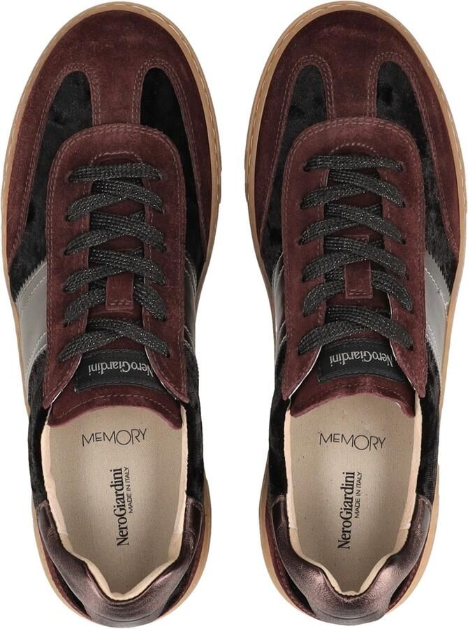 NeroGiardini Sneaker Velourinnesota 106 T.Brill Antraciet Etoile Fashion Wear Vrouwen - Foto 4