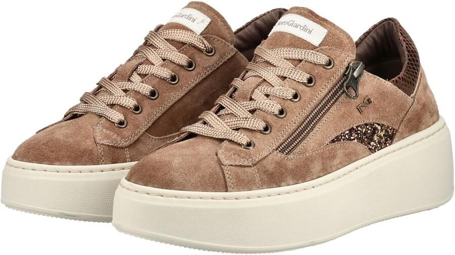 NeroGiardini Sneaker Velour T.Glitter Gr.Top Bruin Turandot Malto 1 T.Bri Fashion Wear Vrouwen - Foto 7