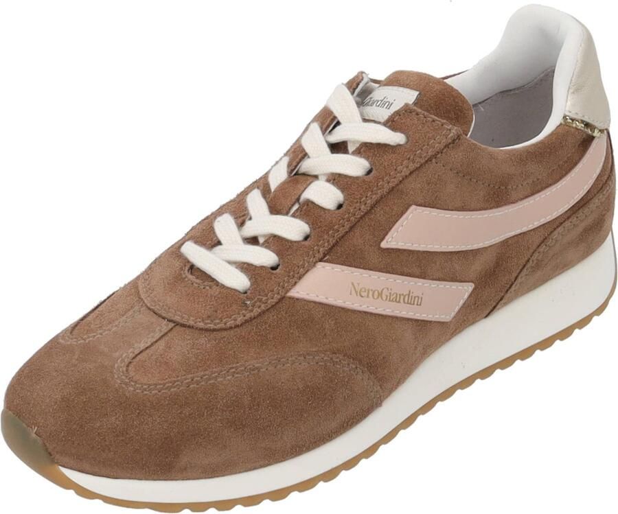 NeroGiardini Sneaker Velour Nappa Pandora Rosa Etoile Miele T.Glitter G Fashion Wear Vrouwen - Foto 8