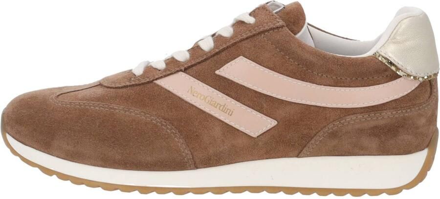 NeroGiardini Sneaker Velour Nappa Pandora Rosa Etoile Miele T.Glitter G Fashion Wear Vrouwen - Foto 12