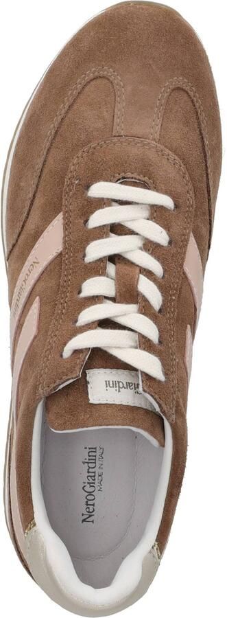 NeroGiardini Sneaker Velour Nappa Pandora Rosa Etoile Miele T.Glitter G Fashion Wear Vrouwen - Foto 13