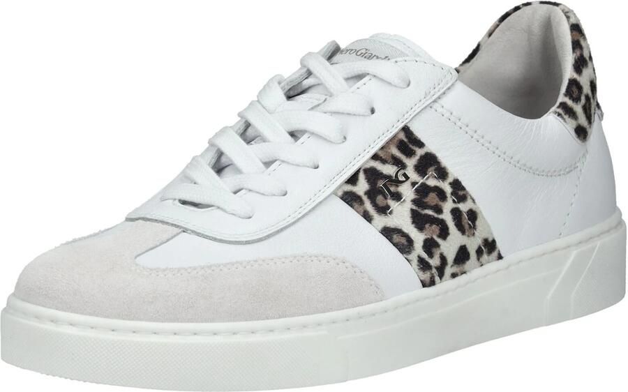Nero Giardini Sneakers laag crème bruin zwart wit - Foto 2