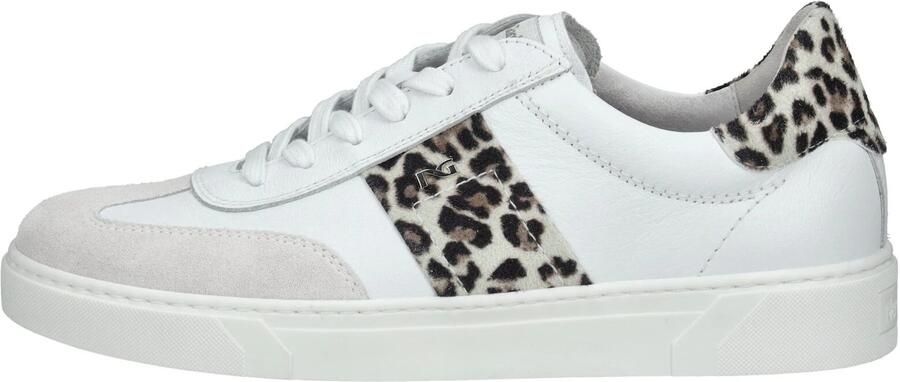 Nero Giardini Sneakers laag crème bruin zwart wit - Foto 7