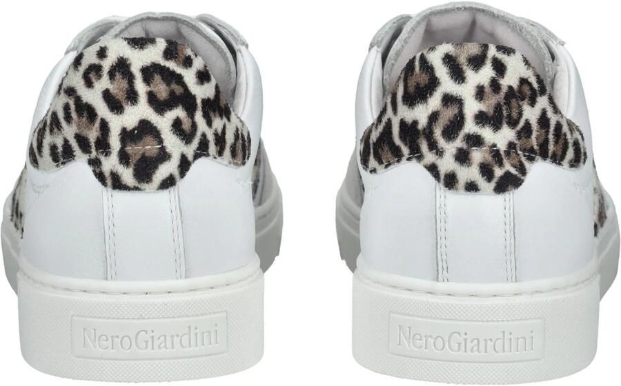Nero Giardini Sneakers laag crème bruin zwart wit - Foto 4