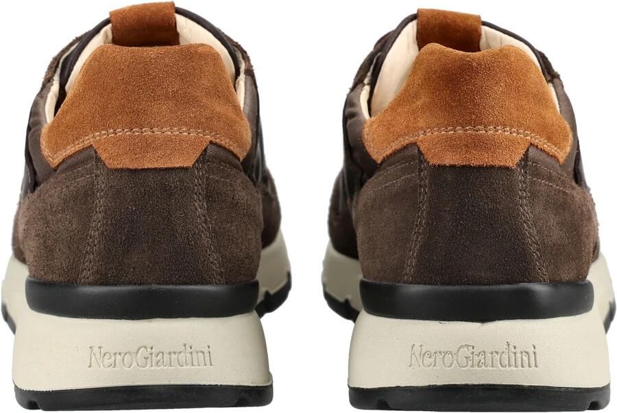NeroGiardini Sneakers Arold Colo T.Wax Gots Savana Brown Velour Taba - Foto 4