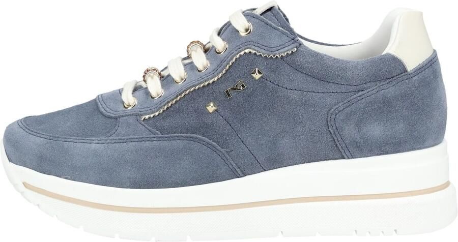 NeroGiardini Velour Velvet Been 0100 T.Brill Platinum 6074 Tr Co Sneaker Fashion Wear Vrouwen - Foto 7