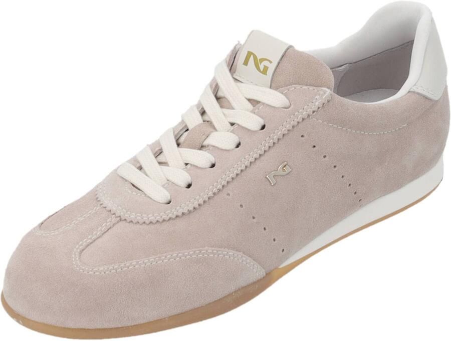 NeroGiardini Sneaker Velour Velvet Been 0100 Tr Dogna Ambra Ivory Fashion Wear Vrouwen
