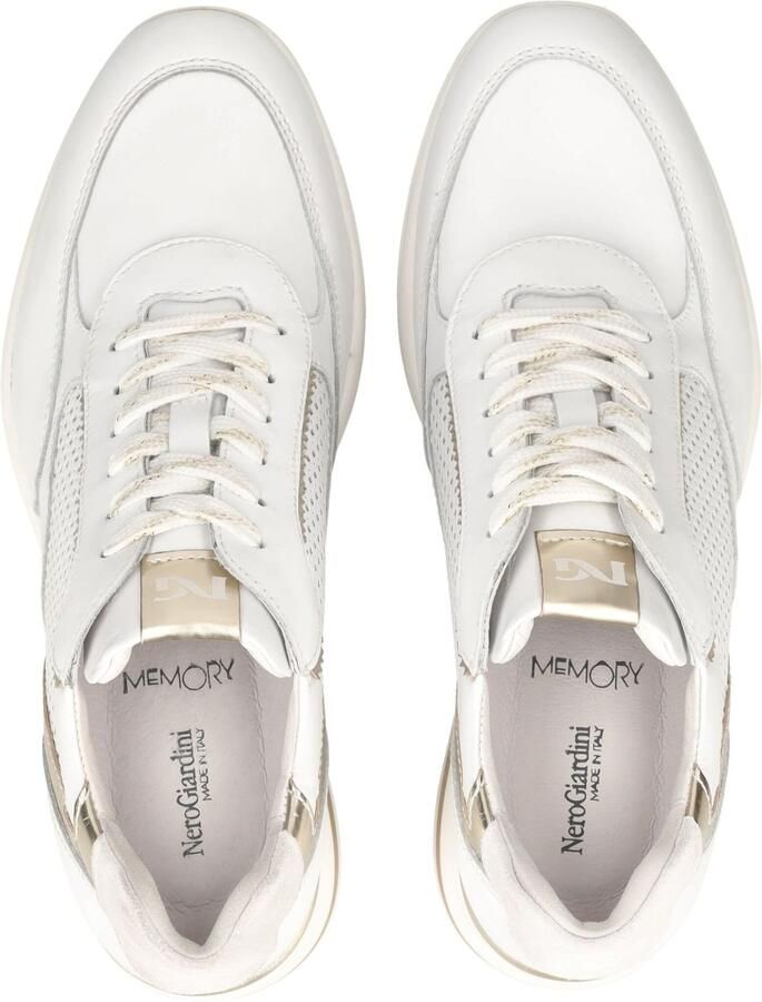 NeroGiardini Sneaker Skipper T.Brill Platino 6074 Velour Ne Fashion Wear Vrouwen - Foto 6