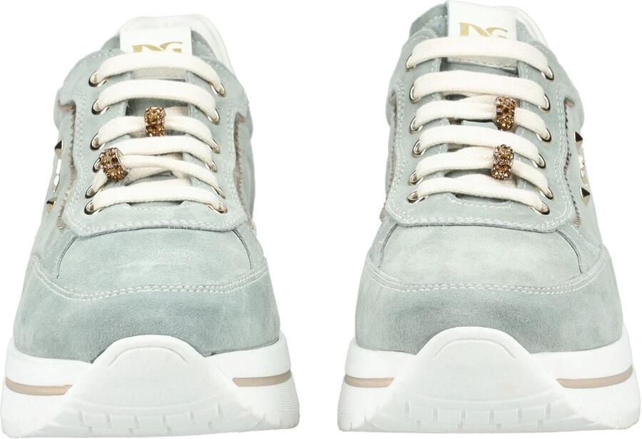 NeroGiardini Sneaker Velour Velvet Osso 0100 T.Brill Platino 6074 Tr Co Fashion Wear Vrouwen - Foto 5