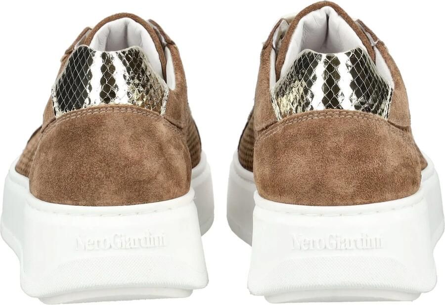 NeroGiardini Sneaker Velour Blade Platino T.Brill 6074 T Fashion Wear Vrouwen - Foto 3