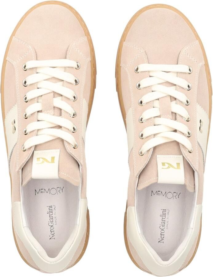 NeroGiardini Velour Velvet Osso 0100 Tr Malaga 1074 Para Sneaker Fashion Wear Vrouwen - Foto 3