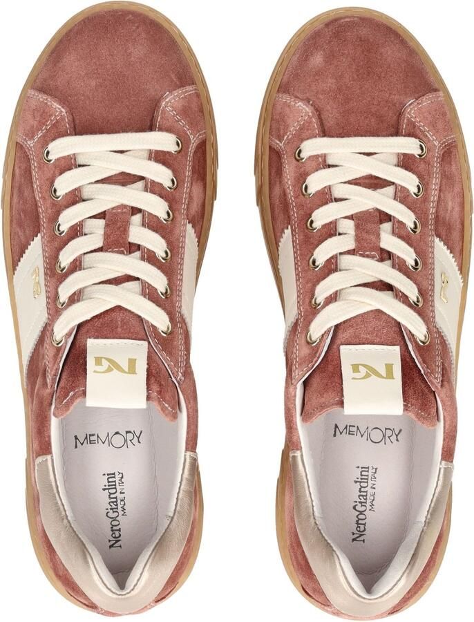 NeroGiardini Sneaker Velour Rosa Velvet Osso 0100 Etoile Saturn Tr Mala Fashion Wear Vrouwen - Foto 4