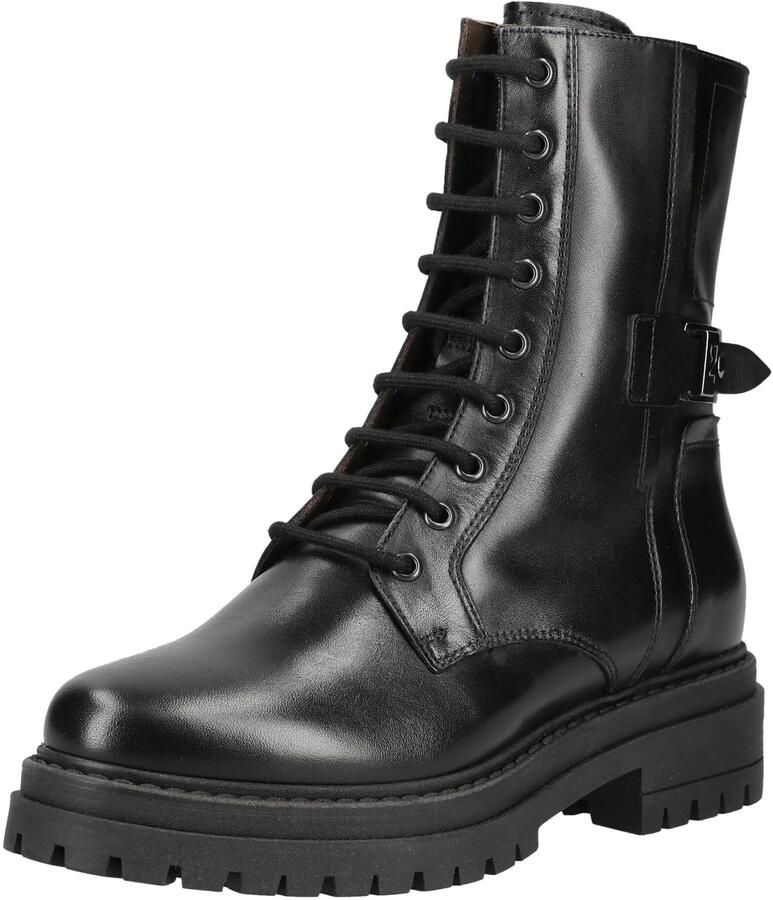 NeroGiardini Dames veterboot Zwart leer Artikel I618023D.100 - Foto 2