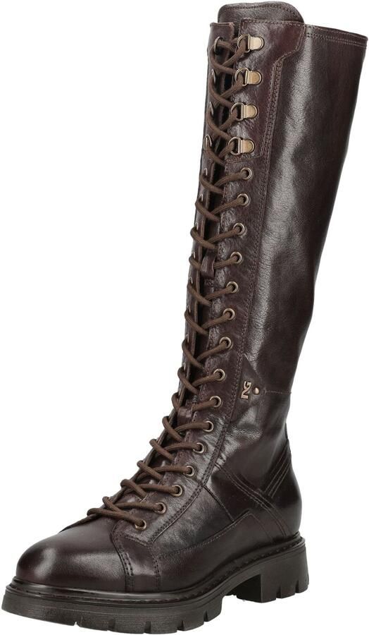 Nero Giardini I618093D Hoge sneakers Veterboots Dames veterschoenen Dames sneakersHalf-hoge schoenen Bruin - Foto 3
