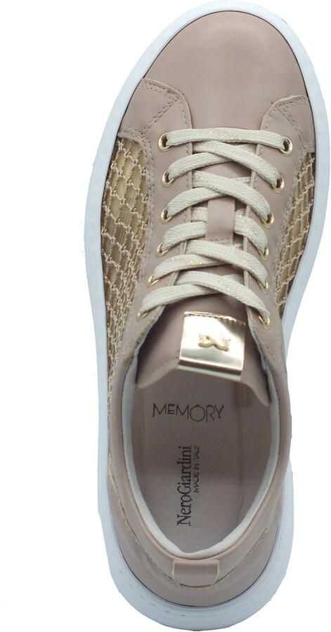 NeroGiardini Sneakers Nappa Pandora T.Palladium Net Rosa T.Brill Platino Fashion Wear Vrouwen - Foto 3