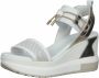 Nero Giardini 219045 Sandalen Met Sleehak Dames Wit - Thumbnail 3