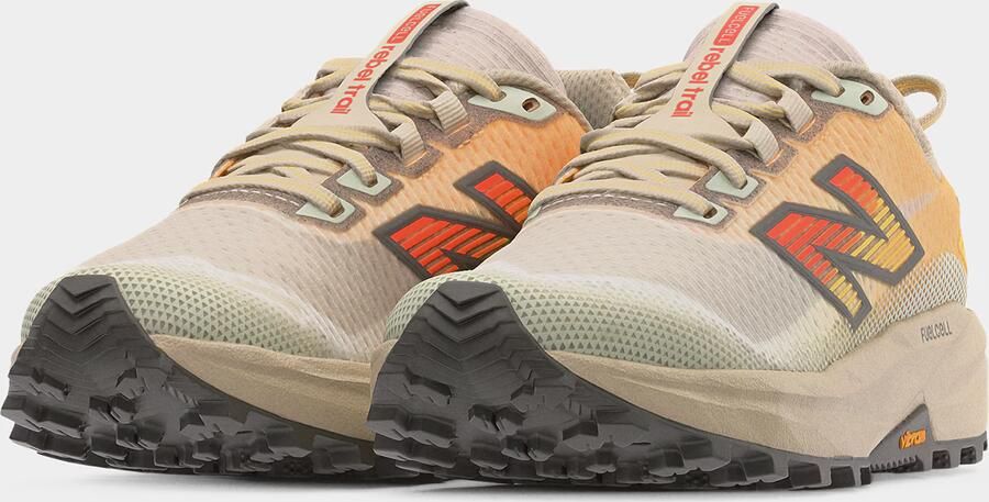 New balance Loopschoen 'Rebel Trail' brokaat geel lichtoranje rood - Foto 6