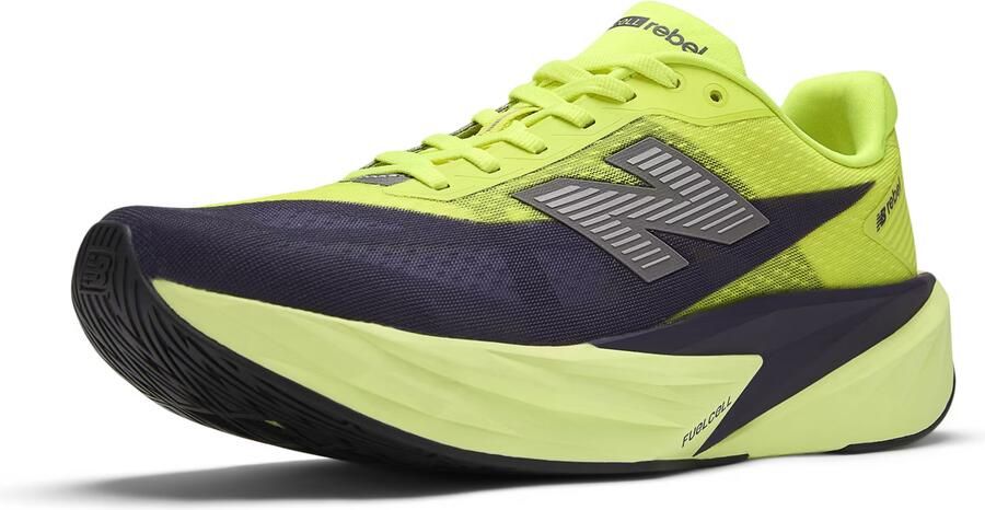 New balance Loopschoen 'Rebel V5' limoen donkerlila zwart - Foto 3