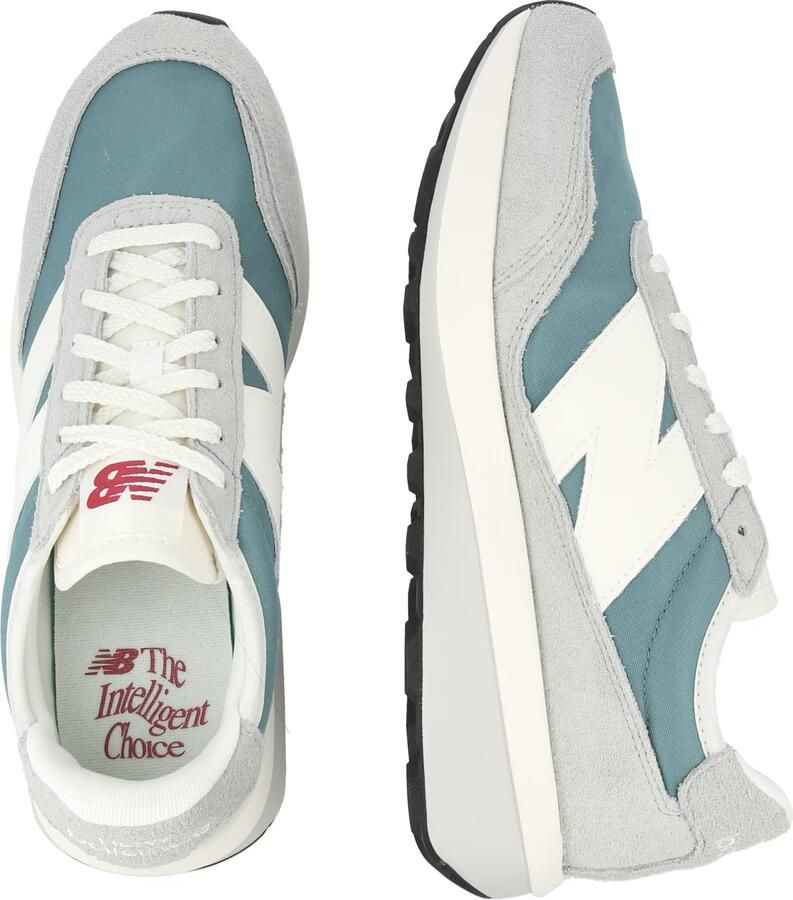 New balance Sneakers laag '370' lichtgrijs petrol wit - Foto 3