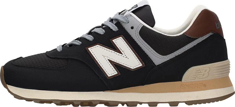 New balance Sneakers laag '574' basaltgrijs zwart wit - Foto 3