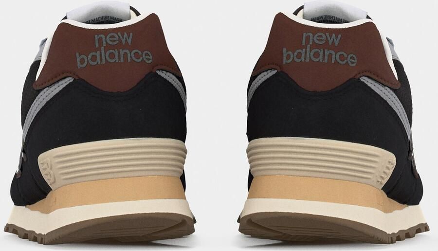 New balance Sneakers laag '574' basaltgrijs zwart wit - Foto 6