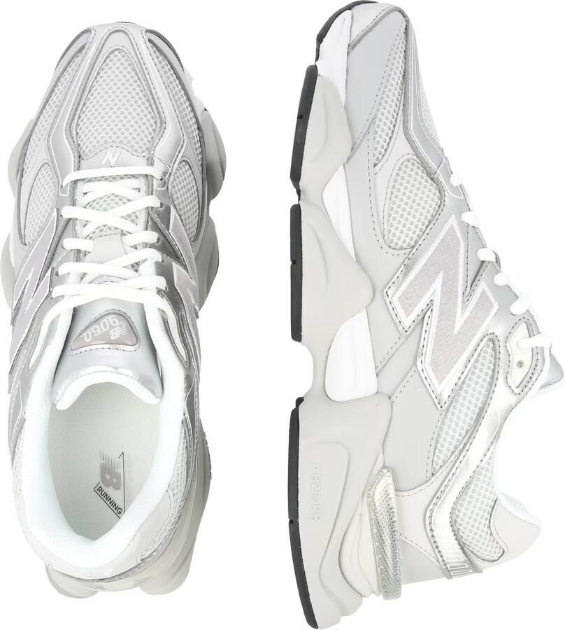 New balance Sneakers laag '9060' lichtgrijs zilver wit - Foto 4