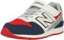 New Balance 996 sneakers wit donkerblauw grijs Jongens Meisjes Mesh Meerkleurig 34.5 - Thumbnail 3