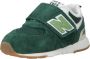 New Balance 574 sneakers donkergroen lichtgroen wit Suede 23 5 - Thumbnail 4