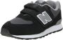 New Balance 574 V1 sneakers zwart grijs wit Suede Meerkleurig 33.5 - Thumbnail 2