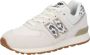 New Balance 574 V1 sneakers dierenprint offwhite blauw Ecru Suede 34.5 - Thumbnail 3