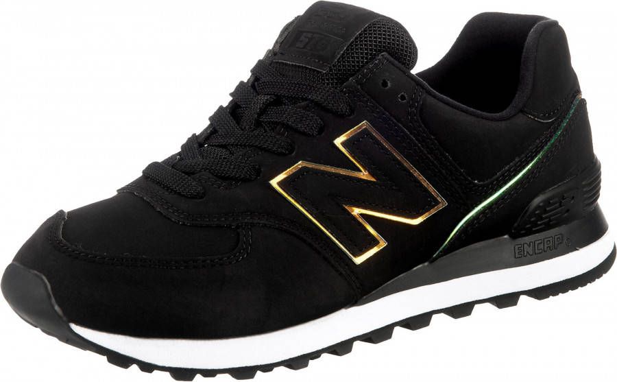 New Balance 574 suède sneakers zwart multi - Foto 2