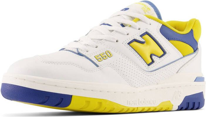 New Balance Sneakers Baskets 550 blanc avec accents jaunes - Foto 2
