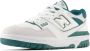 New Balance Vintage Teal Basketbal-geïnspireerde Leren Sneakers White Heren - Thumbnail 6