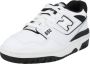New Balance Sneakers Leer Stof Ronde Neus Veters White - Thumbnail 2