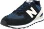 New Balance 574 sneakers donkerblauw lichtgrijs - Thumbnail 4