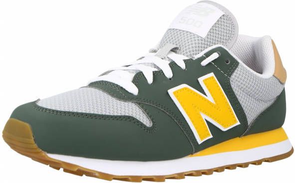 New Balance 500 sneakers kaki/grijs/geel - Schoenen.nl