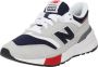New Balance 997 sneakers lichtgrijs donkerblauw rood - Thumbnail 4