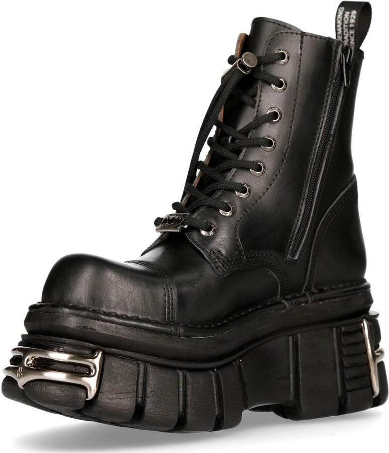 Newrock New Rock Plateau Laarzen 40 Shoes M NEWMILI083 S37 Zwart