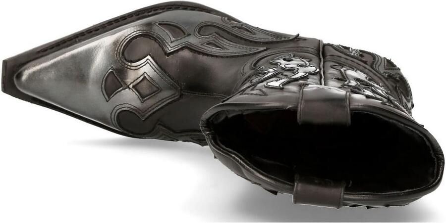 Newrock New Rock M7921S3 Cowboy Laarzen 44 Shoes Zwart Grijs - Foto 4