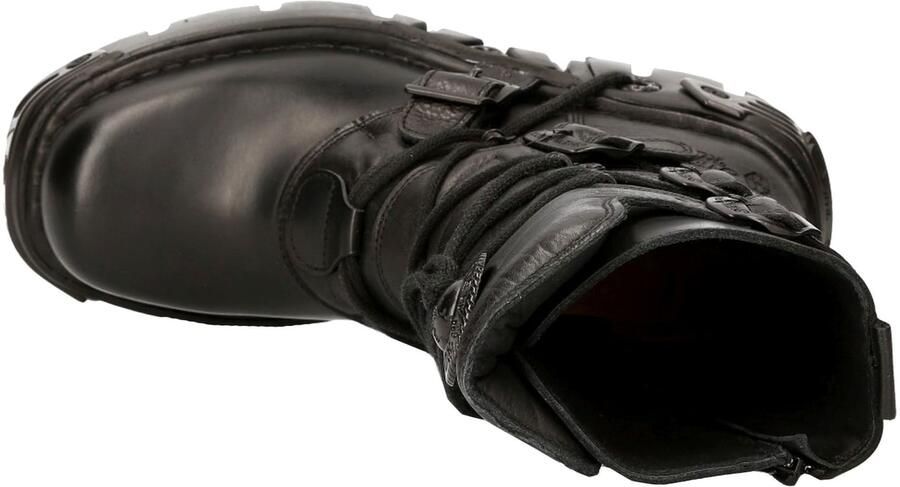 New Rock Nomada Black Laarzen zwart Leer Heren Industrial - Foto 4