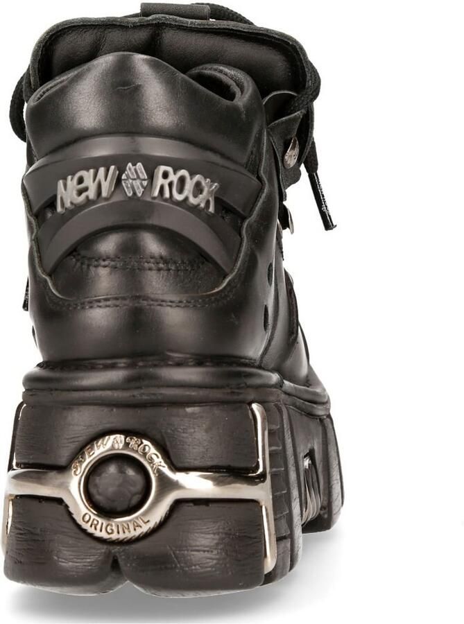 Newrock New Rock Lage schoenen 40 Shoes M 106 S1 Zwart Zilverkleurig - Foto 3