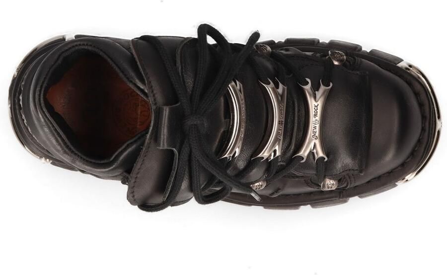 Newrock New Rock Lage schoenen 40 Shoes M 106 S1 Zwart Zilverkleurig - Foto 4