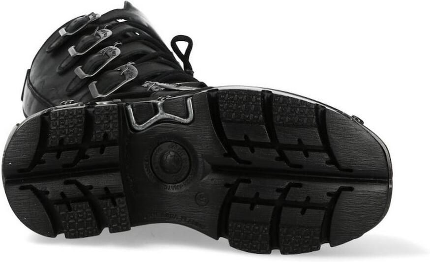 New Rock M272S1 Laarzen 45 Shoes Zwart Zilverkleurig - Foto 4