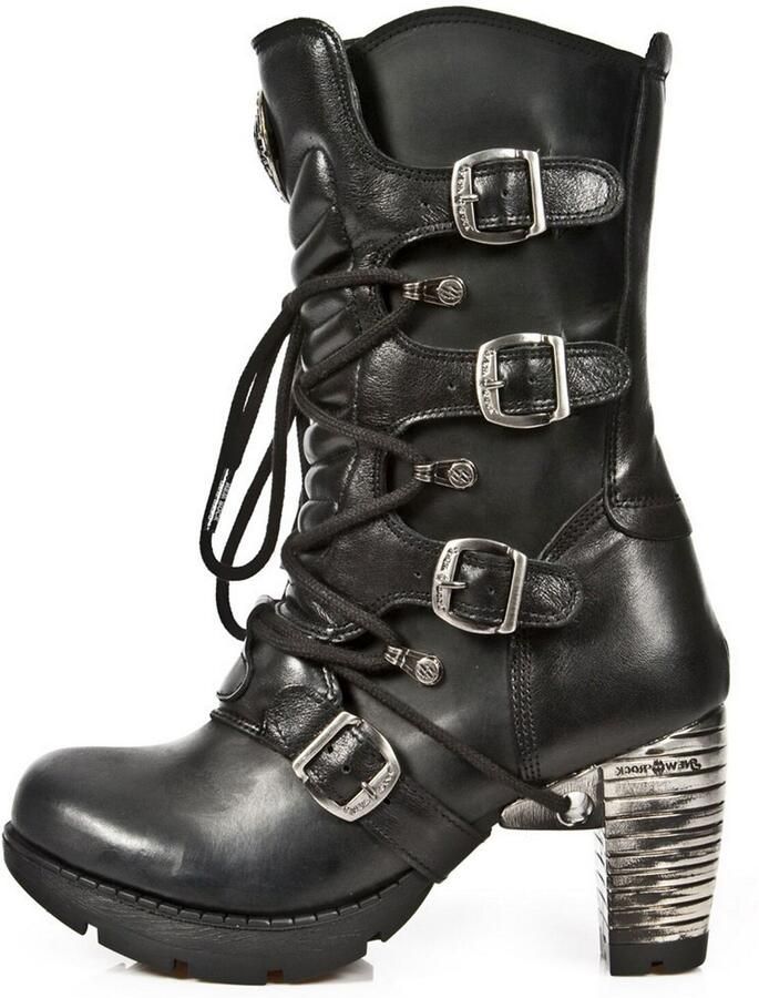 Newrock New Rock Laarzen M-TR003-S1 Zwart Zilverkleurig - Foto 3